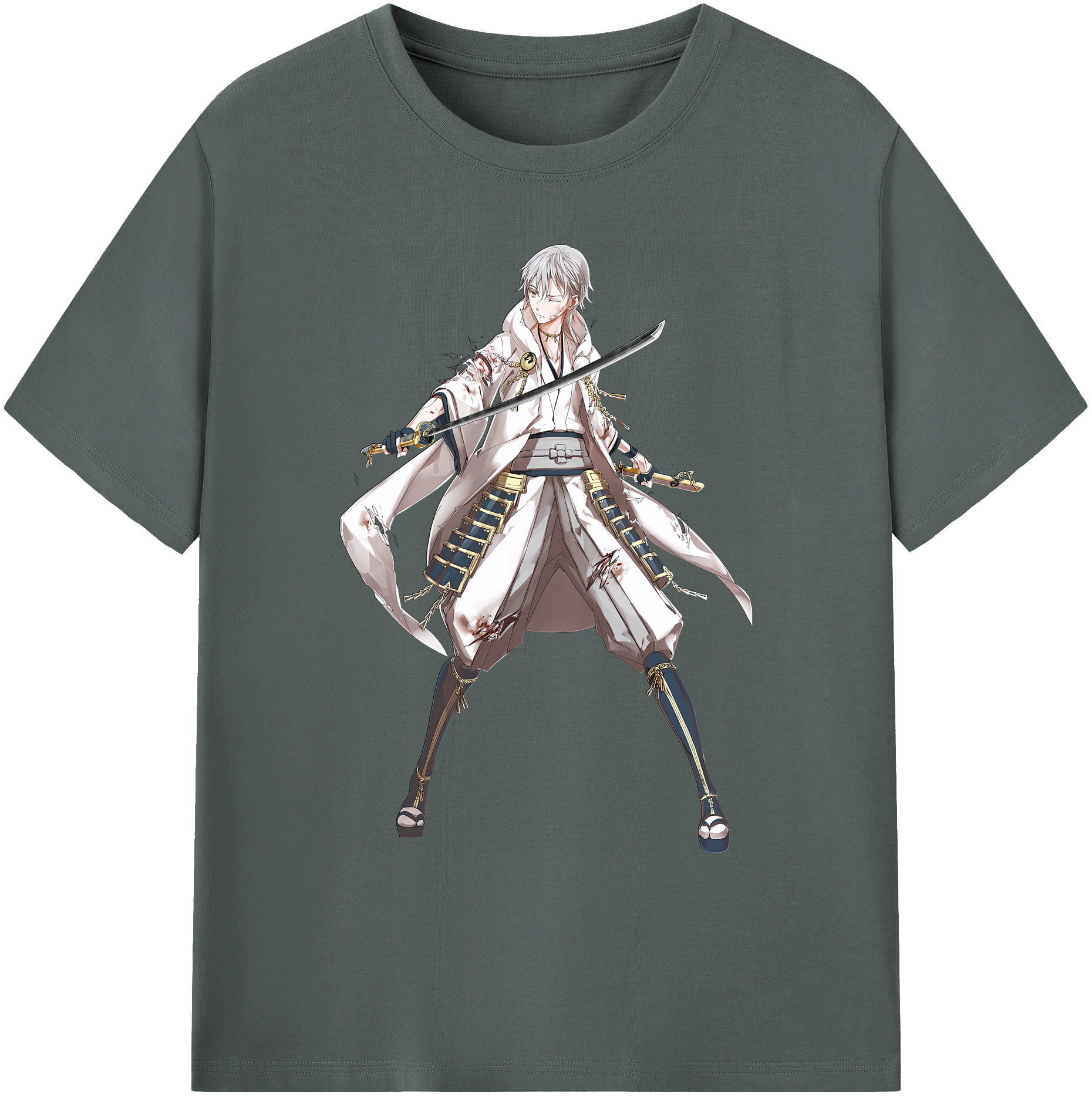 （画像用） 刀剣乱舞 Touken Ranbu 綿100％ メンズ半袖Tシャツ｜肌触りやわらか＆通気性